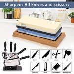 Japanese Whetstone 4-Sided Sharpening Stone Set