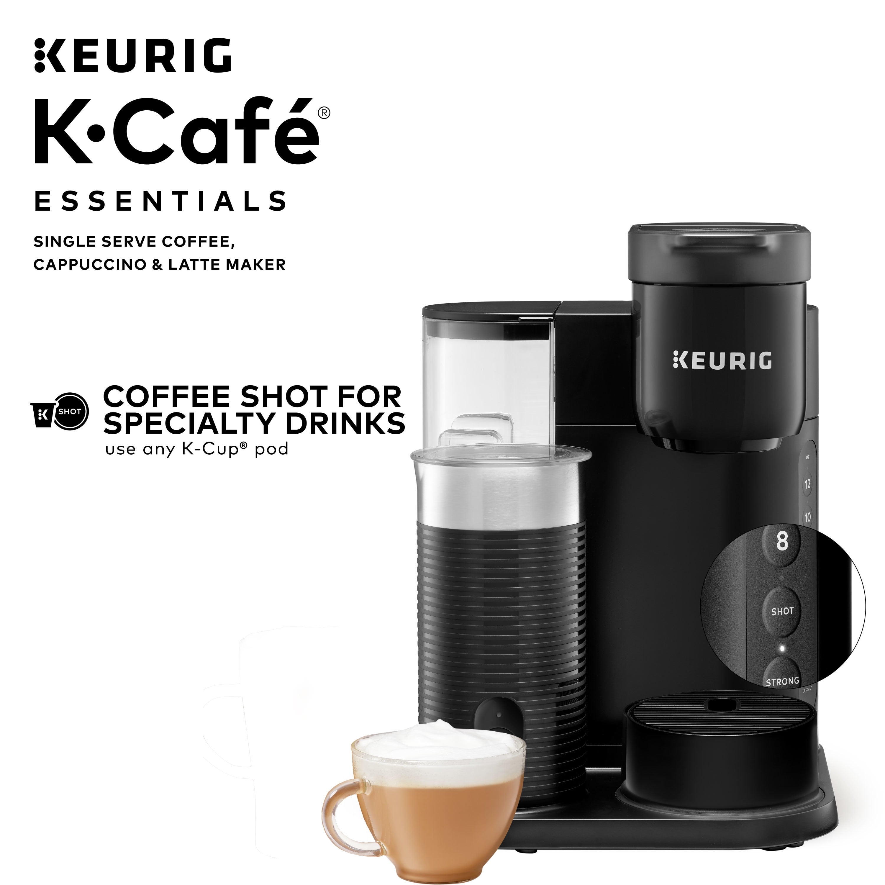 Keurig K-Café Single Serve Coffee Maker, Black
