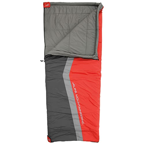 ALPS Cinch +20 Sleeping Bag: Flame Red/Coal