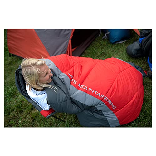 ALPS Cinch +20 Sleeping Bag: Flame Red/Coal