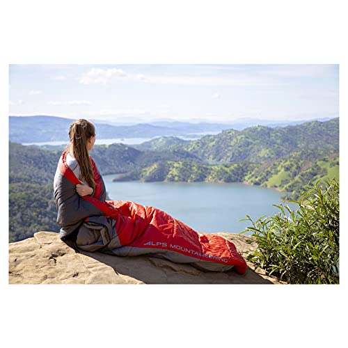 ALPS Cinch +20 Sleeping Bag: Flame Red/Coal