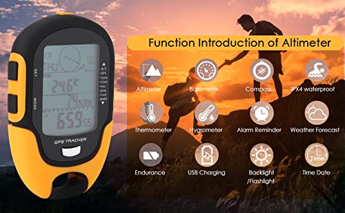 Digital Altimeter & GPS Navigation Device for Hiking