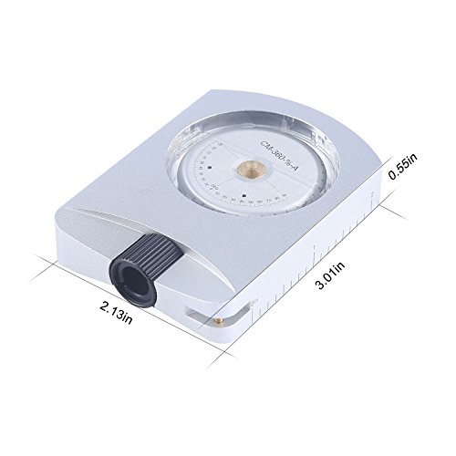 Ueasy Aluminum Compact Handheld Clinometer for Hiking