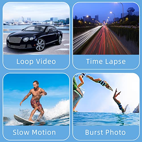 4K Action Camera, Underwater Sports Cam, Wide Angle