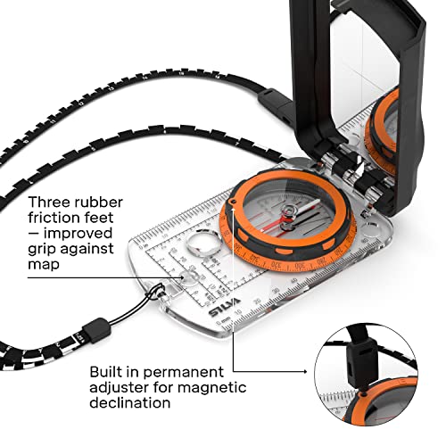 Silva Expedition S Compass | Night Illuminated | Ideal for Hiking & Hunting