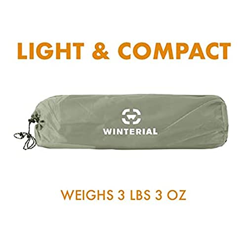 Winterial Lightweight Bivy Tent - Backpacking, Hiking (Orange)