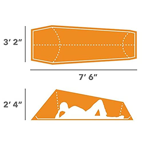 Winterial Lightweight Bivy Tent - Backpacking, Hiking (Orange)