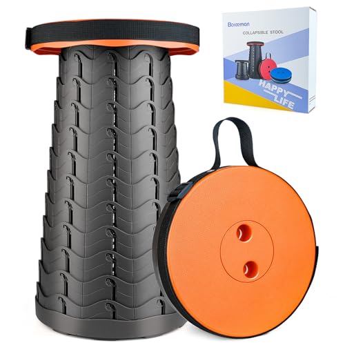 Upgraded Lightweight Folding Stool: 400lbs Load Capacity