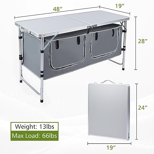 Portable Folding Camping Table for Hiking & Outdoors