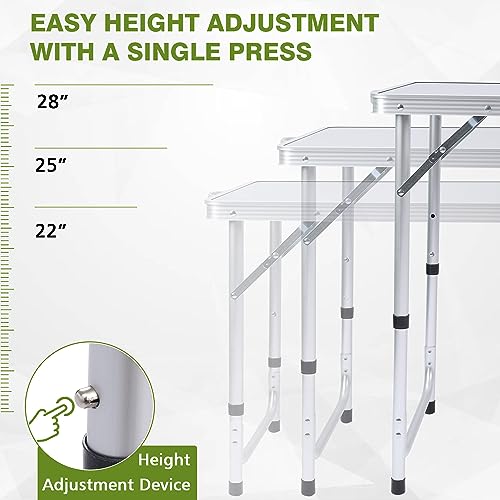 Portable Folding Camping Table for Hiking & Outdoors