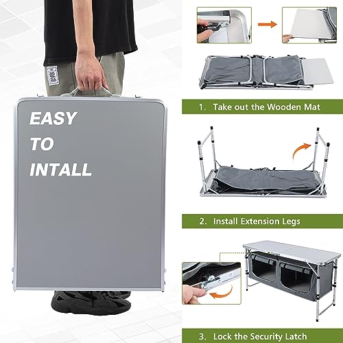Portable Folding Camping Table for Hiking & Outdoors