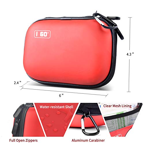 Hard Shell Mini Compact First Aid Kit for Hiking