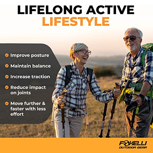 Lightweight Carbon Fiber Hiking Poles with Cork Grips