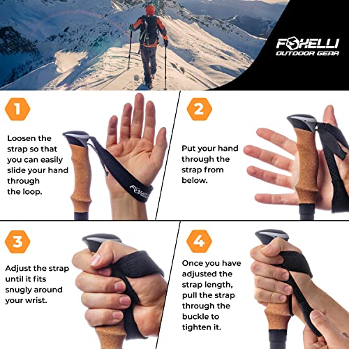 Lightweight Carbon Fiber Hiking Poles with Cork Grips