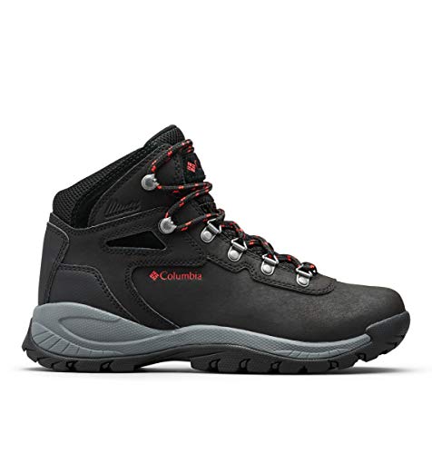 Columbia Women's Waterproof Hiking Boot, Black/Poppy Red