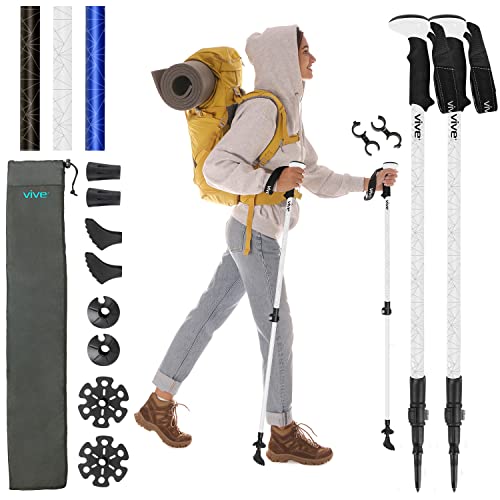 Vive Collapsible Aluminum Trekking Pole for Hiking
