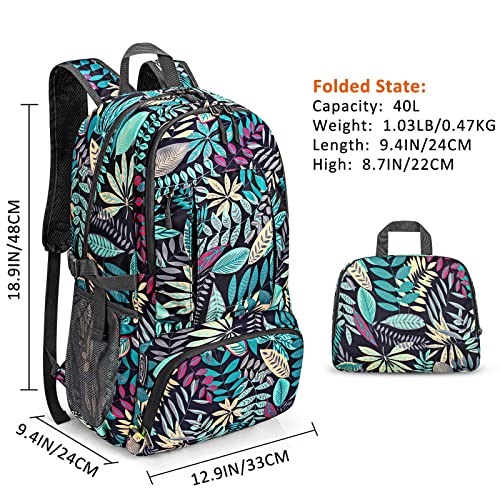 G4Free 40L Lightweight Waterproof Hiking Backpack 