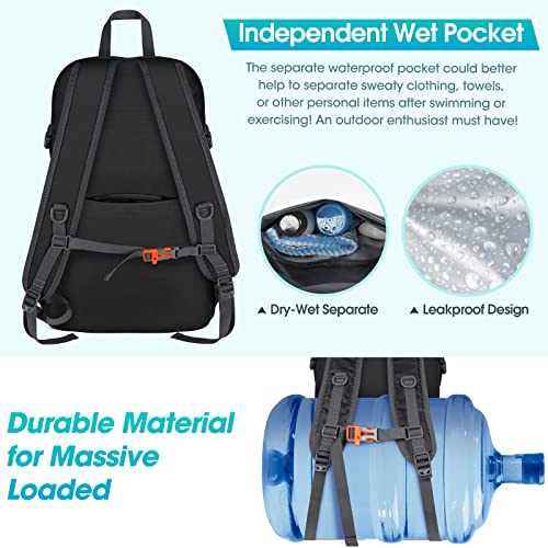 40L Waterproof Hiking Backpack - Lightweight Outdoor Daypack