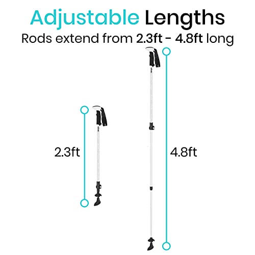 Vive Collapsible Aluminum Trekking Pole for Hiking