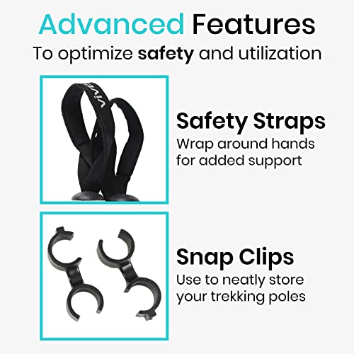 Vive Collapsible Aluminum Trekking Pole for Hiking