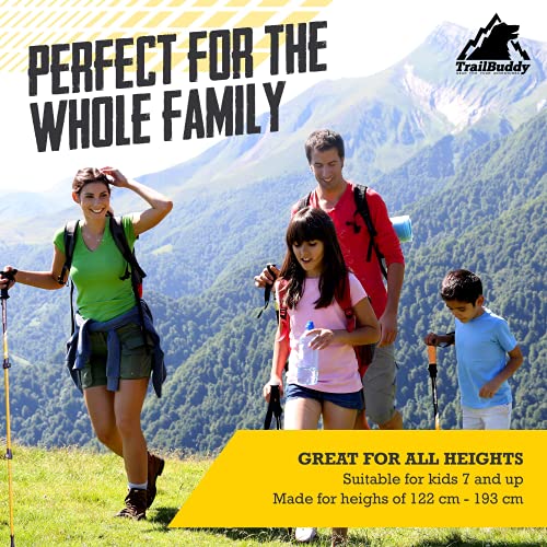 TrailBuddy Trekking Poles - Lightweight, Collapsible Hiking Gear