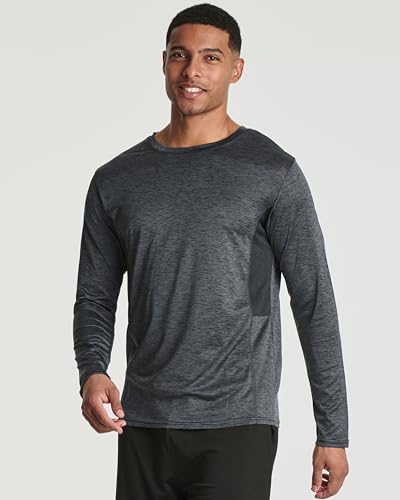 Men's Long Sleeve Hiking Sun Protection Shirts, Pack of 4