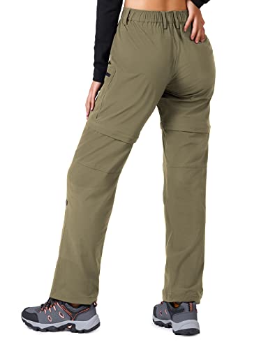 Cycorld Convertible Hiking Pants for Women - Khaki