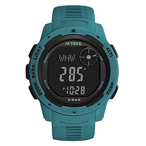 Digital Sports Teen Pedometer Altimeter Watch (Blue)
