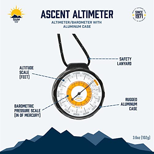 Battery-Free Altimeter & Barometer | Weather-Trend Indicator