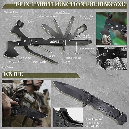 14-in-1 Survival Gear Gifts for Hiking & Camping