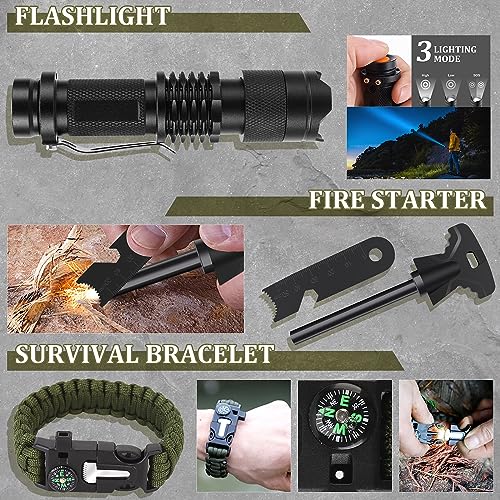 14-in-1 Survival Gear Gifts for Hiking & Camping
