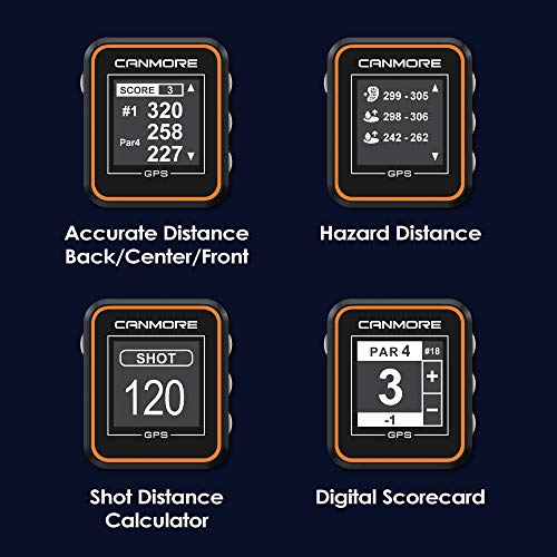CANMORE H300 Handheld GPS Golf Device, Shot Distance Yardage Measuring