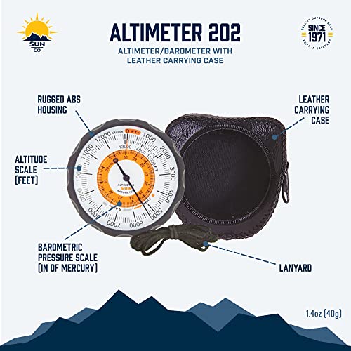 Sun Company Altimeter 202 - Battery-Free Hiking Gadget