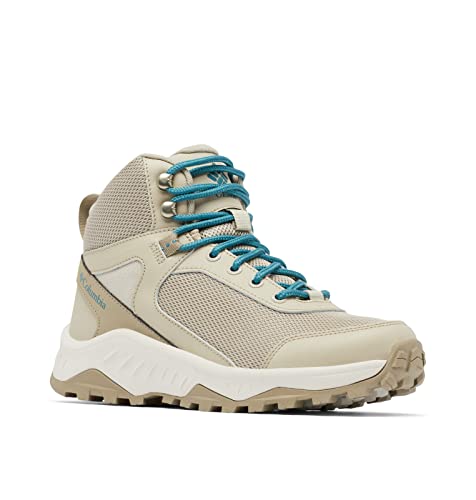 Columbia Women's Mid Waterproof Hiking Boots - Tan/Blue