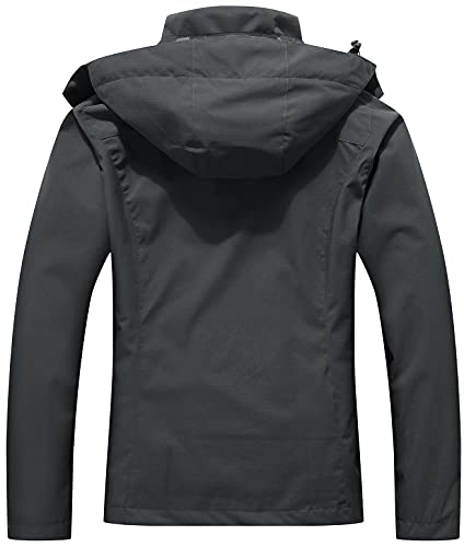 OTU Women's Lightweight Waterproof Hooded Rain Jacket