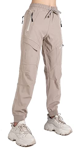 Singbring Women's Lightweight Hiking Cargo Joggers Pants