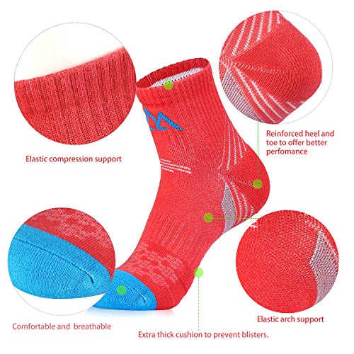 Innotree 5-Pack Women's Cushioned Hiking Ankle Socks