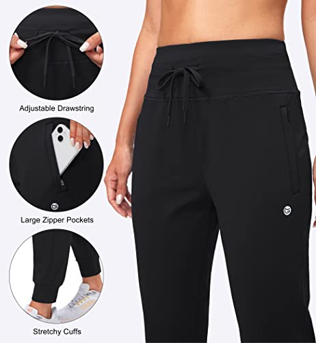 Women's Fleece-Lined High Waisted Hiking Joggers