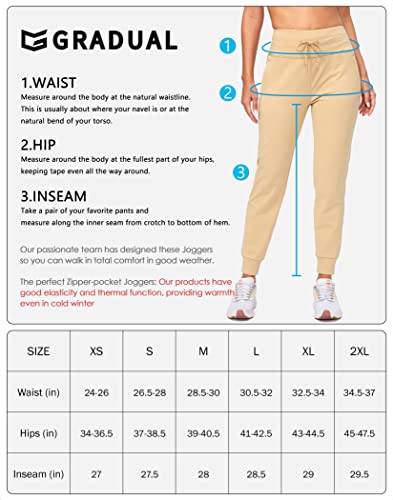 Women's Fleece-Lined High Waisted Hiking Joggers