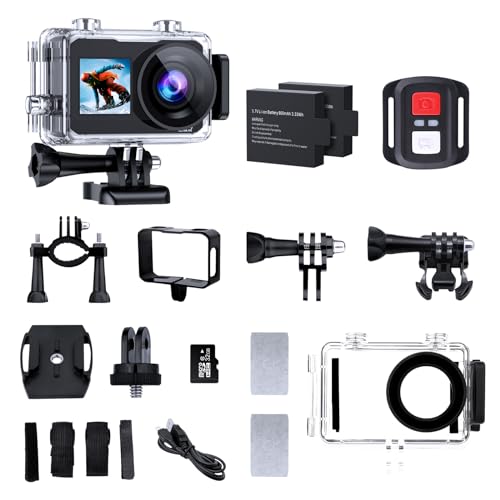 4K Action Camera with Wide Angle Lens