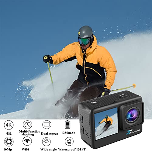 Xilecam 4K Dual Screen Action Camera