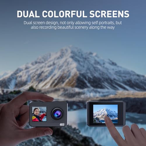 4K Action Camera with Wide Angle Lens