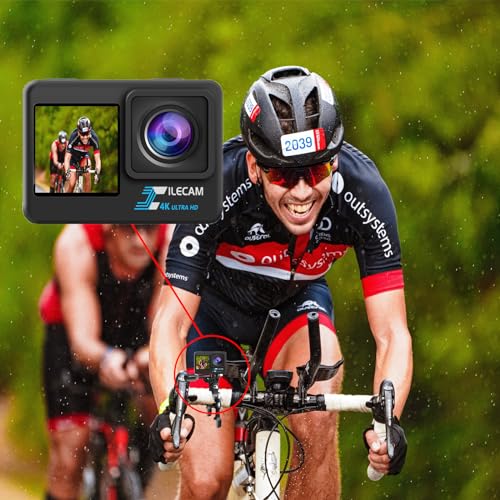 Xilecam 4K Dual Screen Action Camera