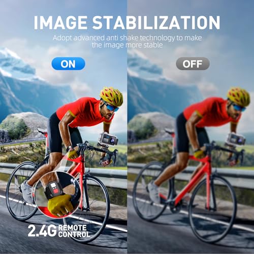 4K Action Camera with Wide Angle Lens