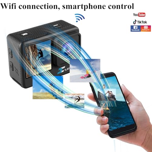Xilecam 4K Dual Screen Action Camera