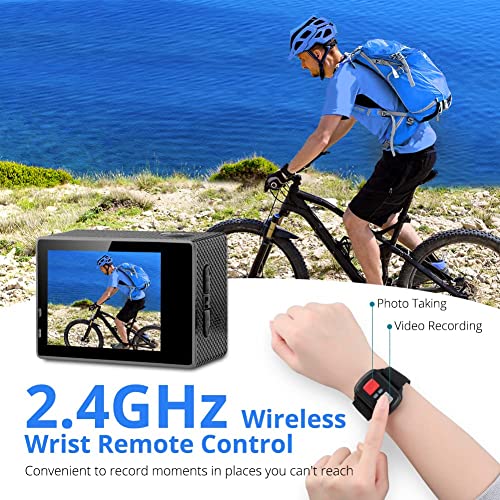 Dragon Touch 4K Waterproof Action Camera with WiFi