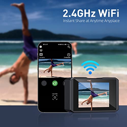 4K Action Camera with Wide Angle Lens