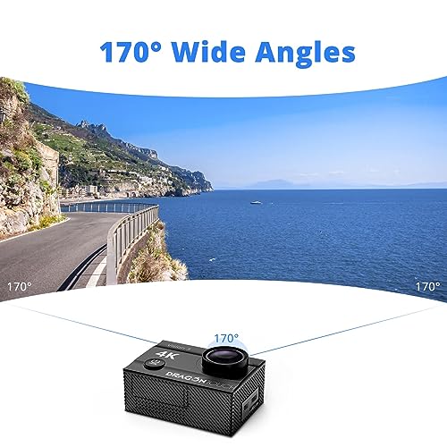 Dragon Touch 4K Waterproof Action Camera with WiFi