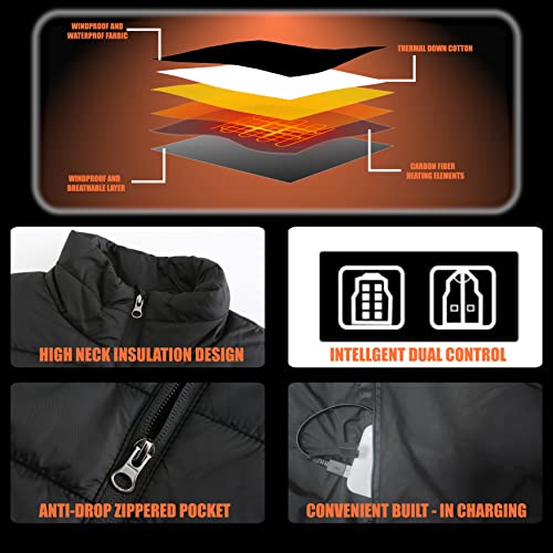 Heated Hiking Vest with Smart Electric Heating - M