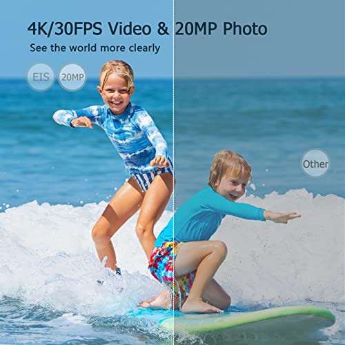 4K Action Camera with Underwater Waterproofing & WiFi